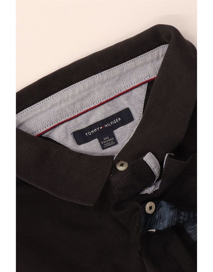 Tommy Hilfiger Herren Poloshirt 2XL Schwarz Baumwolle