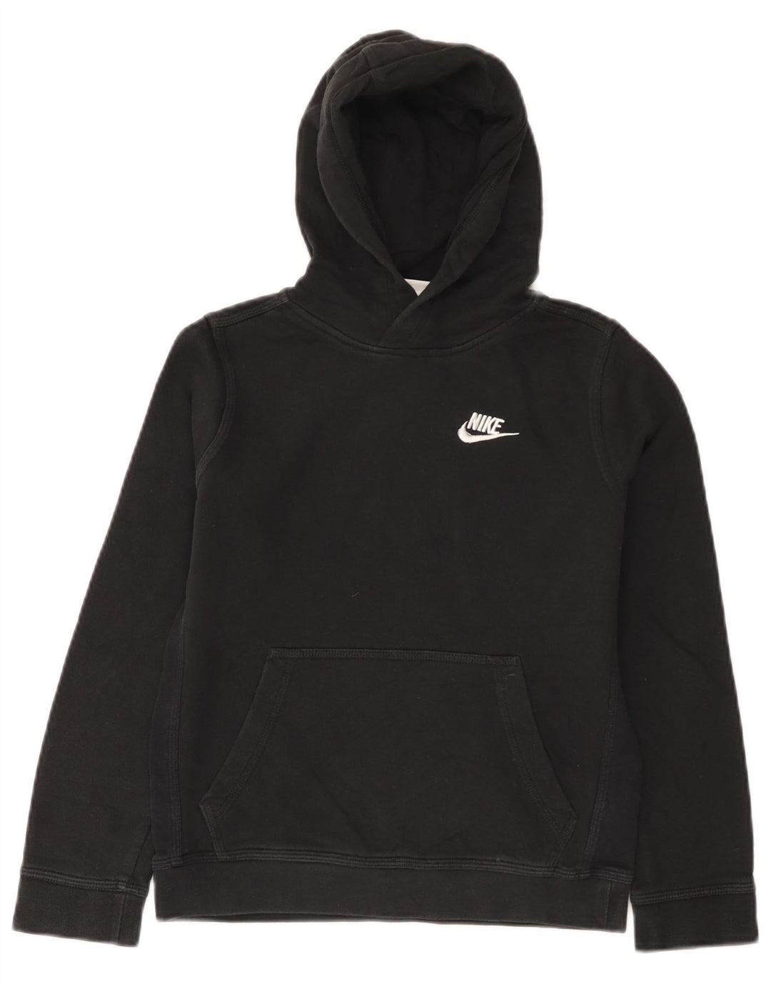 Nike Kapuzenpullover für Jungen, 10–11 Jahre, mittelgroß, schwarze Baumwolle