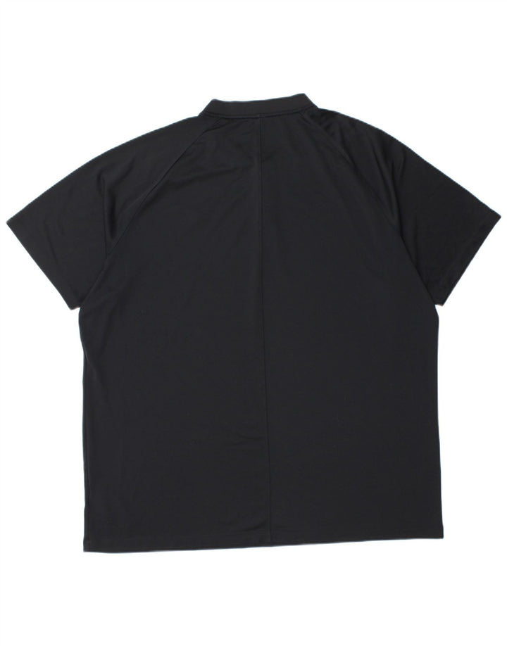 Nike Herren Dri Fit T-Shirt Top 2XL Schwarz Polyester