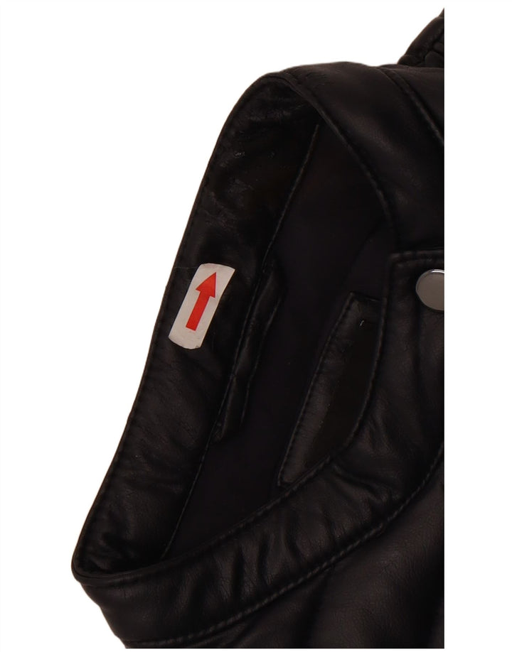 GUESS Damen Wattierte Jacke UK 14 Medium Marineblau Polyurethan