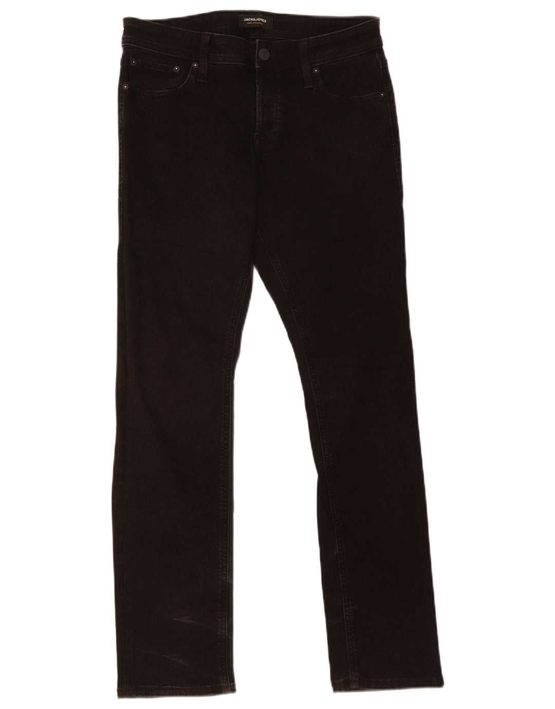 Jack & Jones Herren Slim Jeans W30 L32 Schwarze Baumwolle