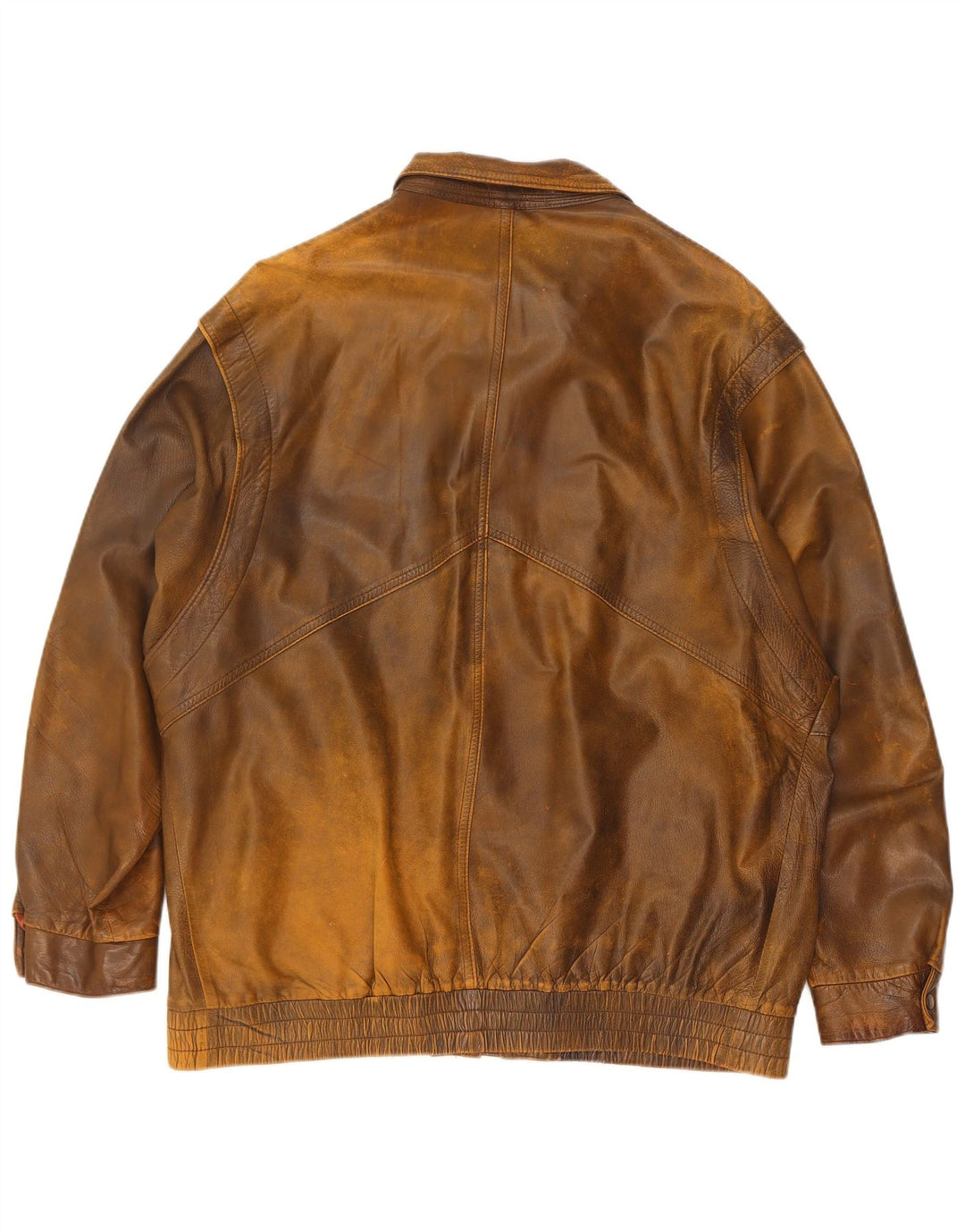 Mimosa Herren Lederjacke UK 42 Großes braunes Leder