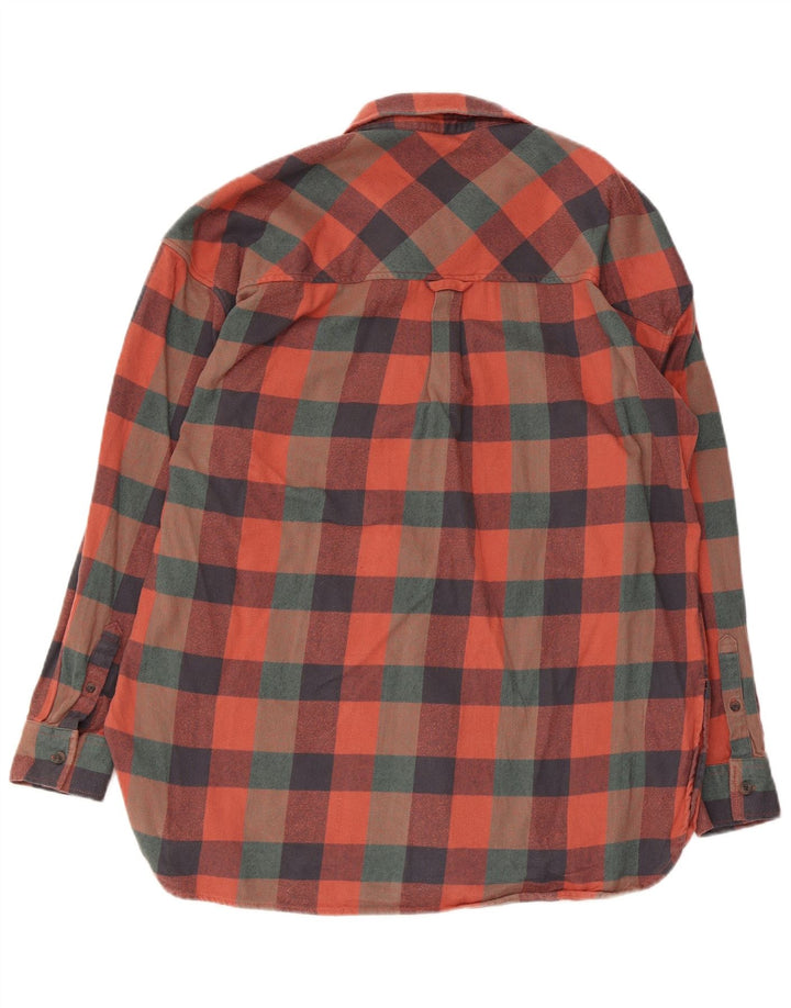 Fat Face Damen-Flanellhemd, Größe M, mehrfarbig, Gingham-Baumwolle, UK 12