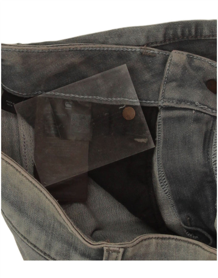G-Star Damen Midge Slim Jeans W28 L29 Graue Baumwolle