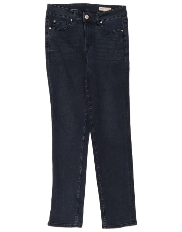 Marks & Spencer Damen Straight Jeans UK 12 Medium W30 L30 Marineblau