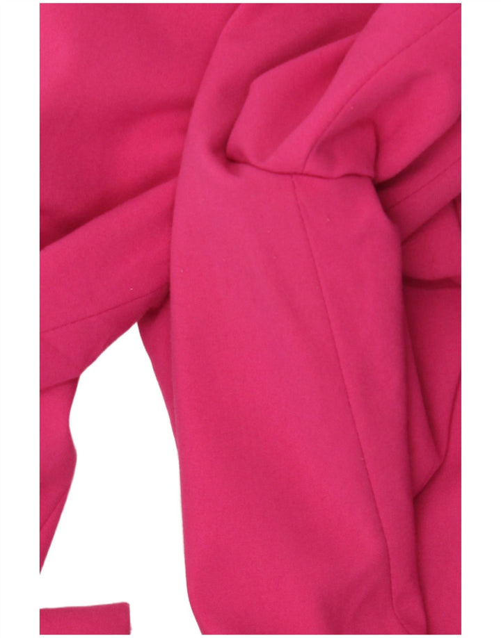Zara Damen 1-Knopf-Blazerjacke UK 10 Small Pink Polyester
