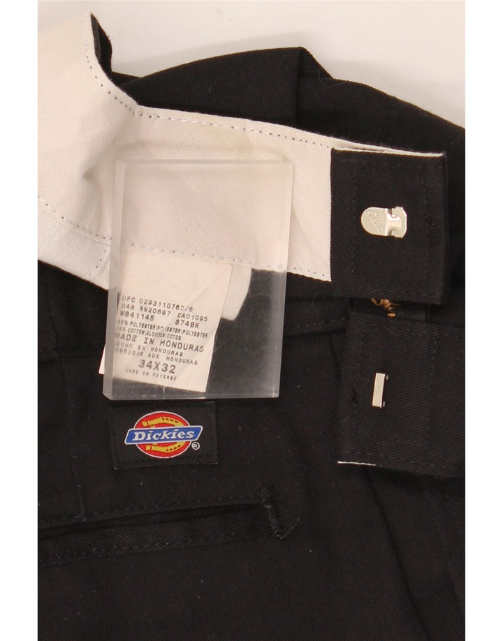 Dickies Herren Straight Chino Hose W34 L32 Schwarz Polyester