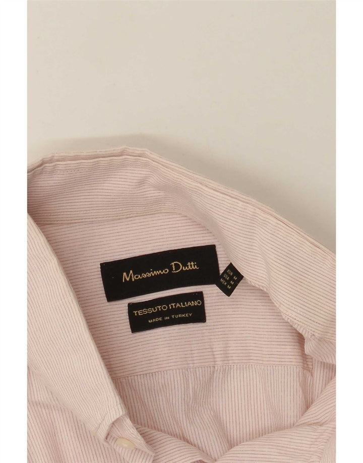 Massimo Dutti Herrenhemd Mittelrosa Nadelstreifen Klassisch
