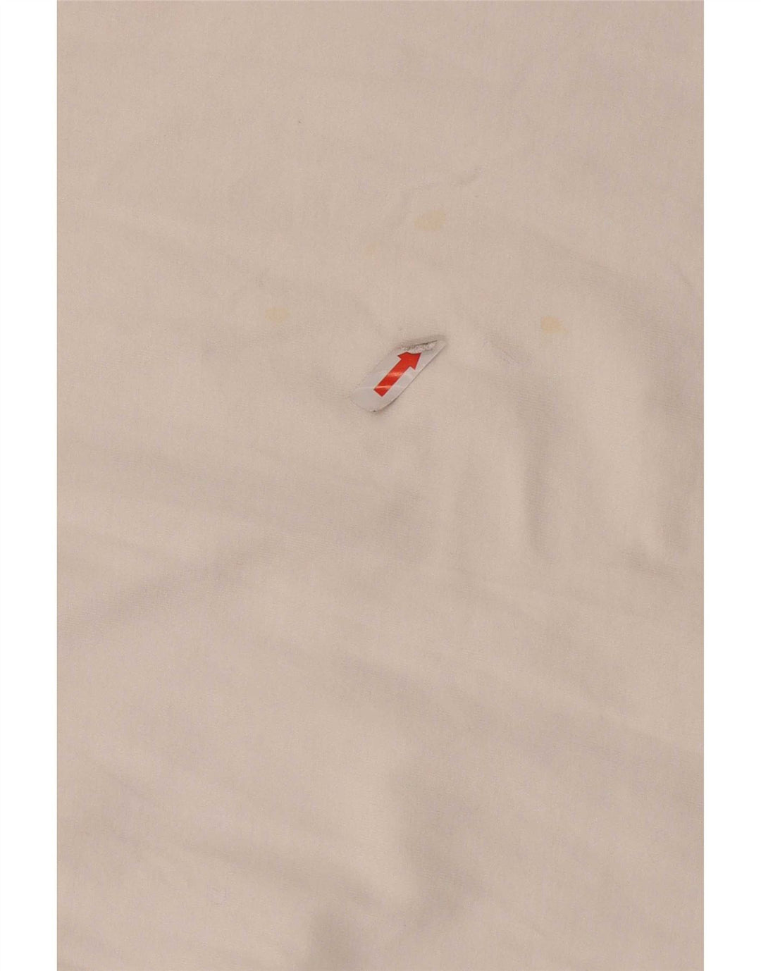 Ellesse Womens Graphic Top Langarm UK 10 Small Weiße Baumwolle