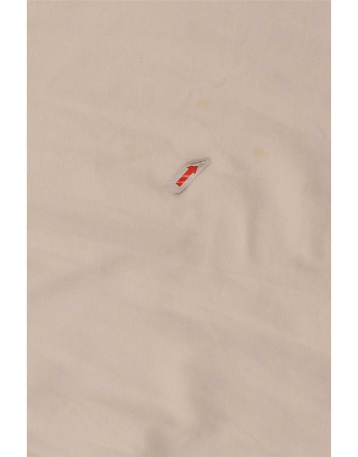 Ellesse Womens Graphic Top Langarm UK 10 Small Weiße Baumwolle