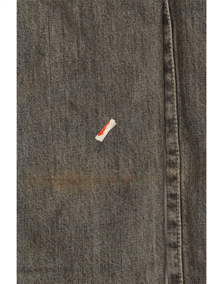 CALVIN KLEIN Womens Straight Jeans W29 L31 Grey Cotton