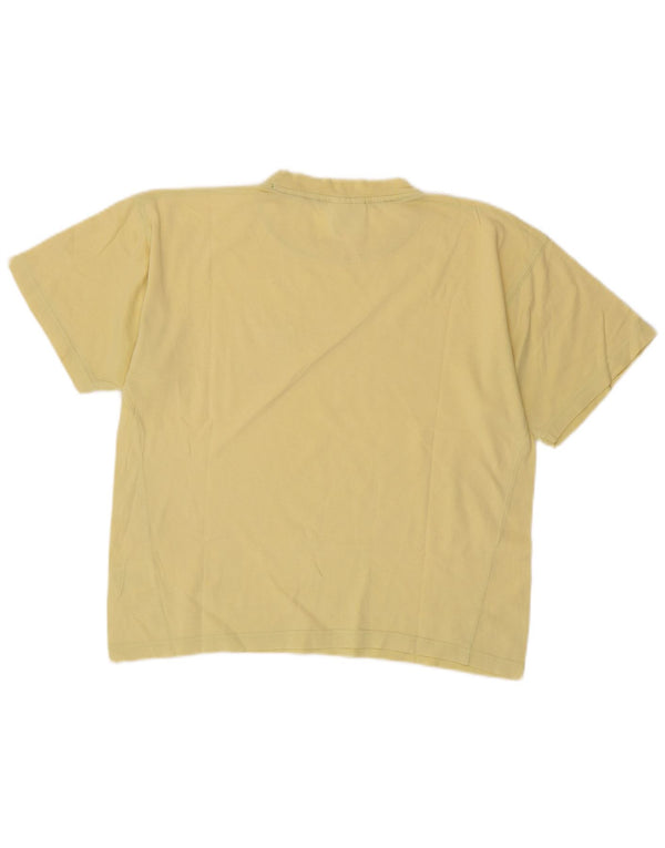 Reebok Mädchen T-Shirt Top 13-14 Jahre XL Gelbe Baumwolle