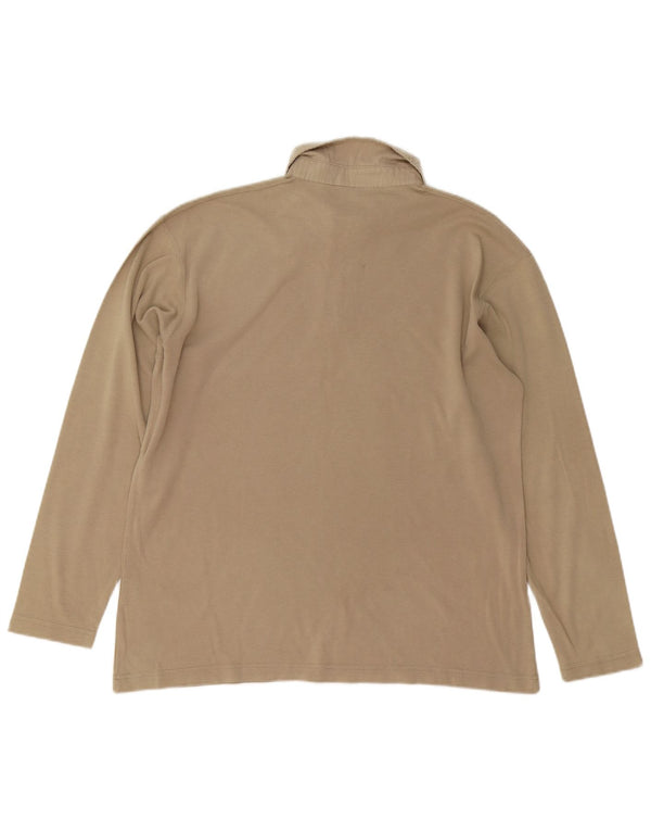 CALVIN KLEIN JEANS Langarm-Poloshirt für Jungen, 15–16 Jahre, beige Baumwolle