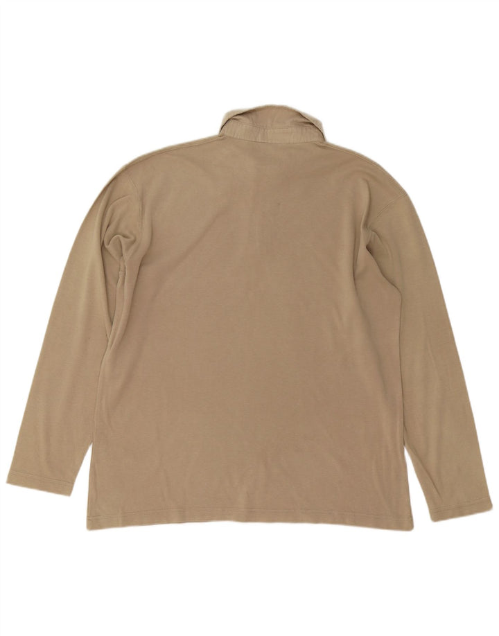 CALVIN KLEIN JEANS Langarm-Poloshirt für Jungen, 15–16 Jahre, beige Baumwolle