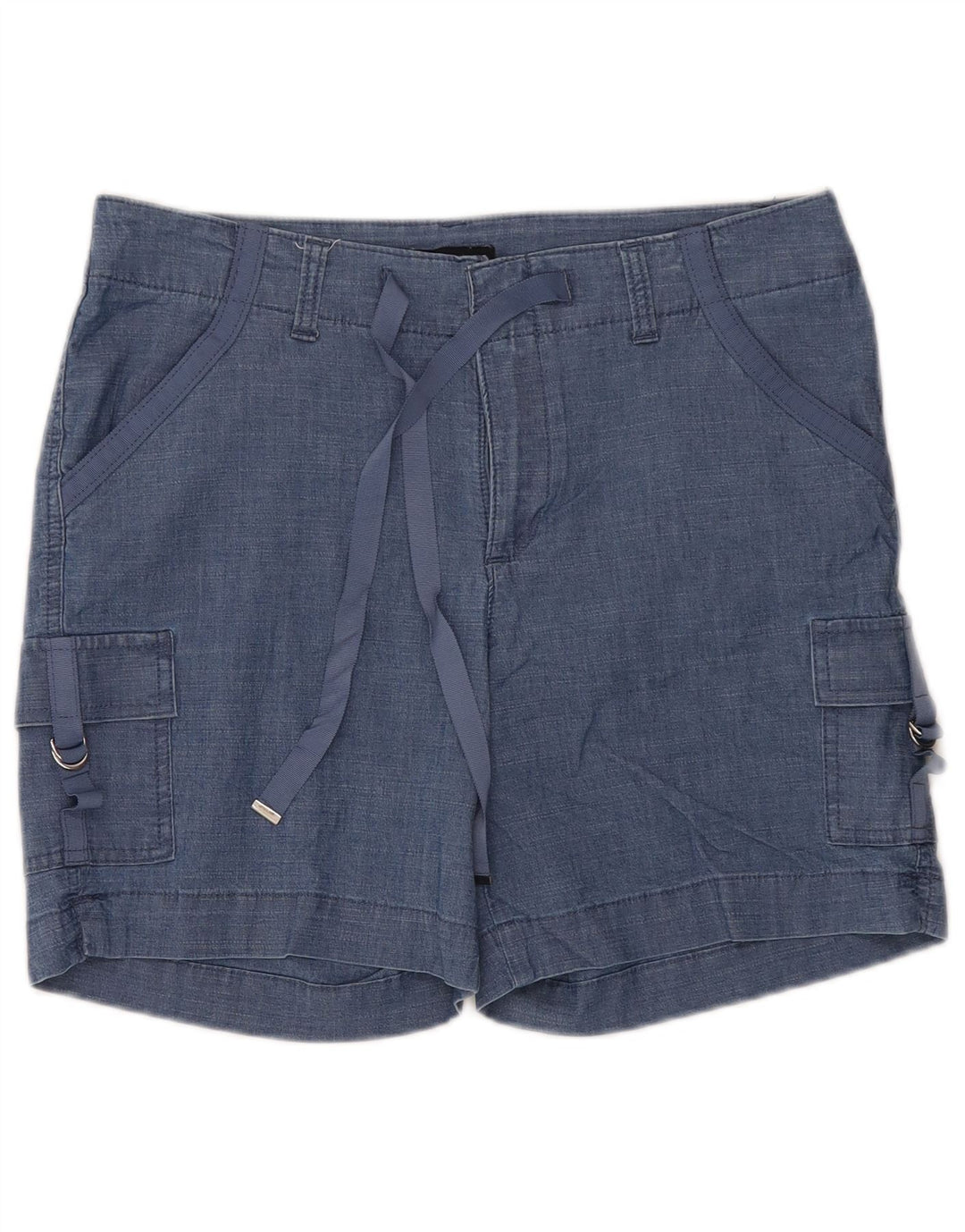 LEE Damen-Cargoshorts mit normaler Passform und mittelhohem Bund, US 10, Größe L, W34, blaue Baumwolle