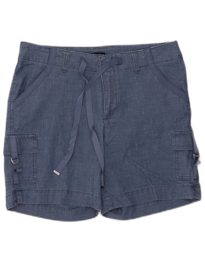 LEE Damen-Cargoshorts mit normaler Passform und mittelhohem Bund, US 10, Größe L, W34, blaue Baumwolle