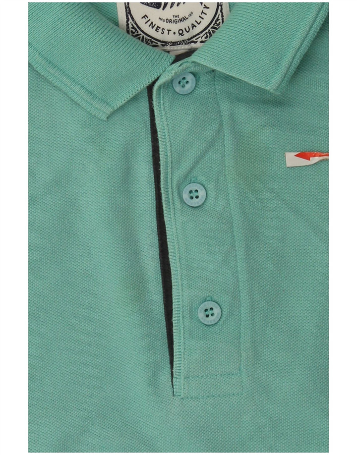 Weird Fish Herren Poloshirt 4XL Türkis Baumwolle