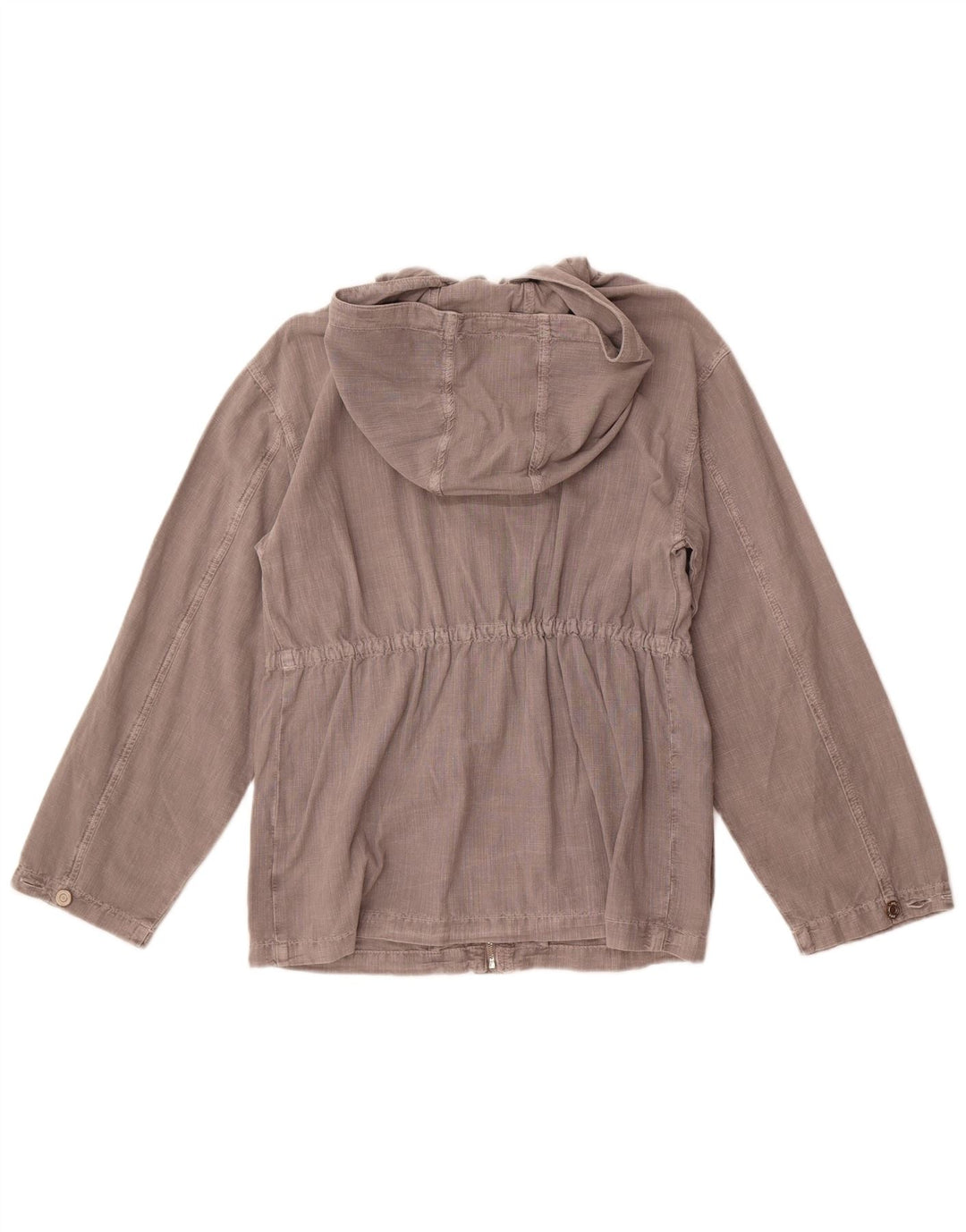 Zara Utility-Jacke mit Kapuze für Mädchen, 13–14 Jahre, graue Baumwolle