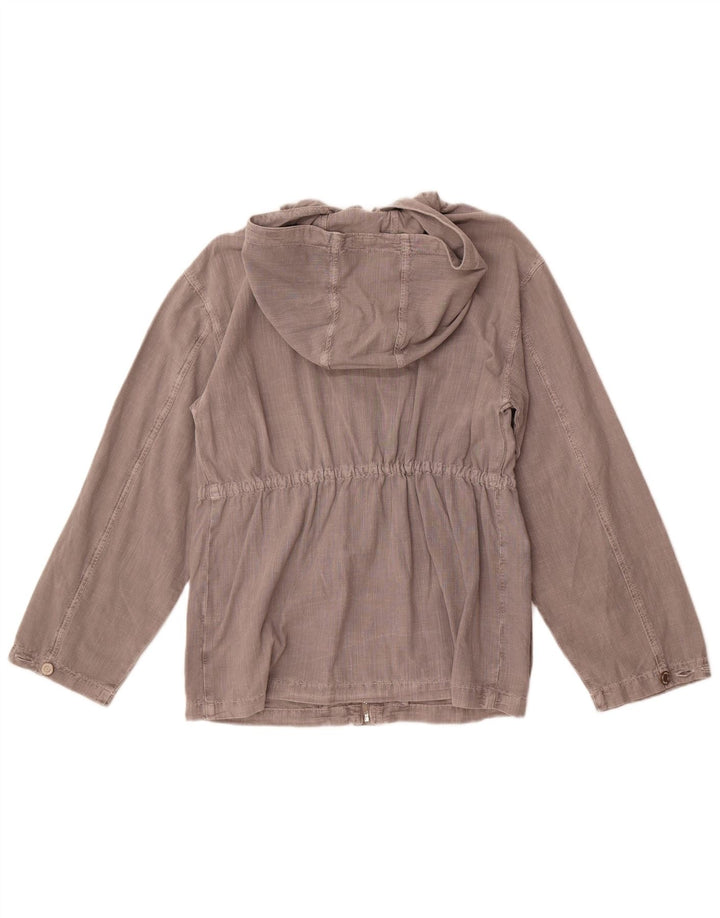 Zara Utility-Jacke mit Kapuze für Mädchen, 13–14 Jahre, graue Baumwolle