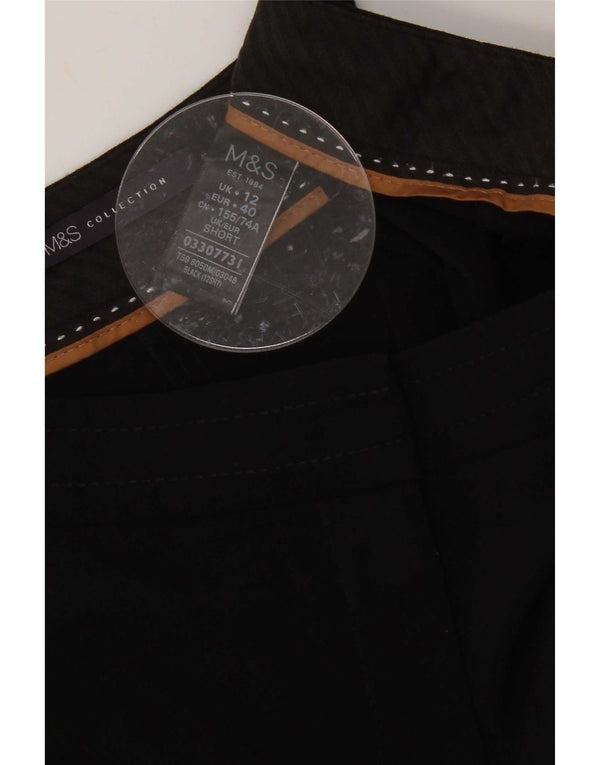 Marks & Spencer Damen Slim Casual Hose UK 12 Medium W32 L26 Schwarz