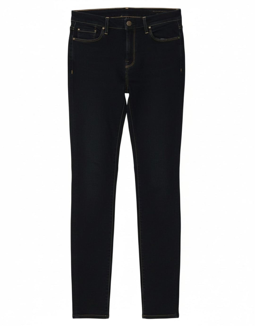 ALL SAINTS Womens Skinny Jeans W28 L30 Navy Blue