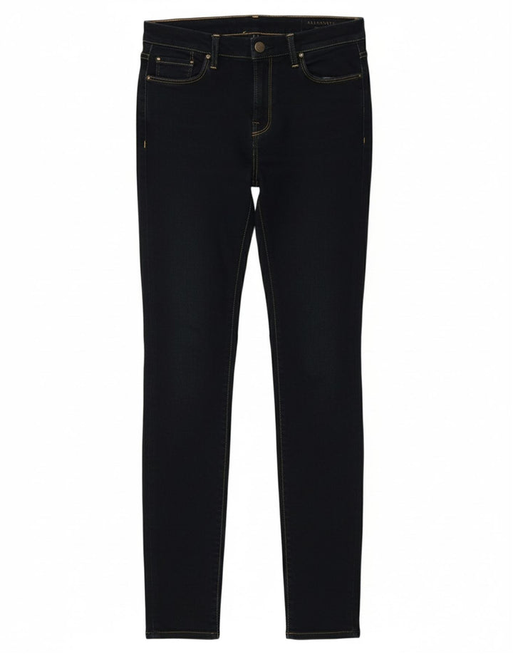 ALL SAINTS Womens Skinny Jeans W28 L30 Navy Blue