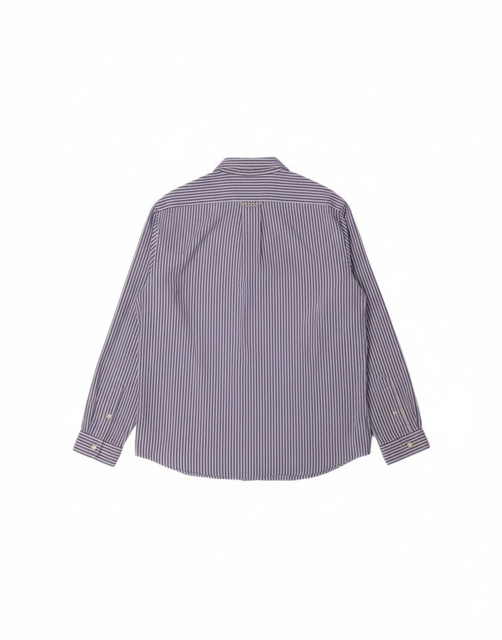 RALPH LAUREN Mens Performance Shirt XL Blue Striped Nylon