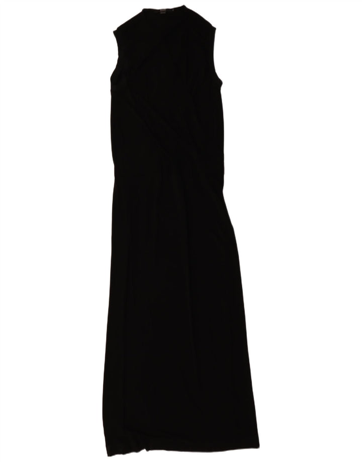 Ärmelloses Damen-Maxikleid von Seventy IT 46 Large Schwarze Viskose