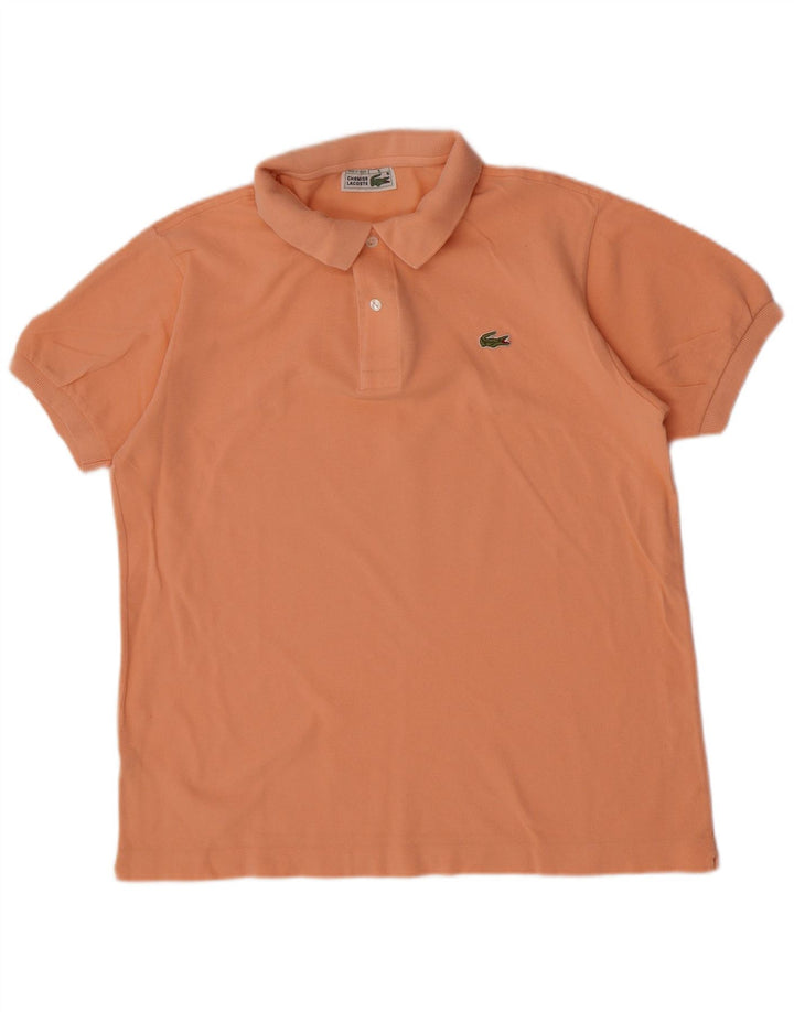 Lacoste Herren-Poloshirt, Größe 5, große orangefarbene Baumwolle