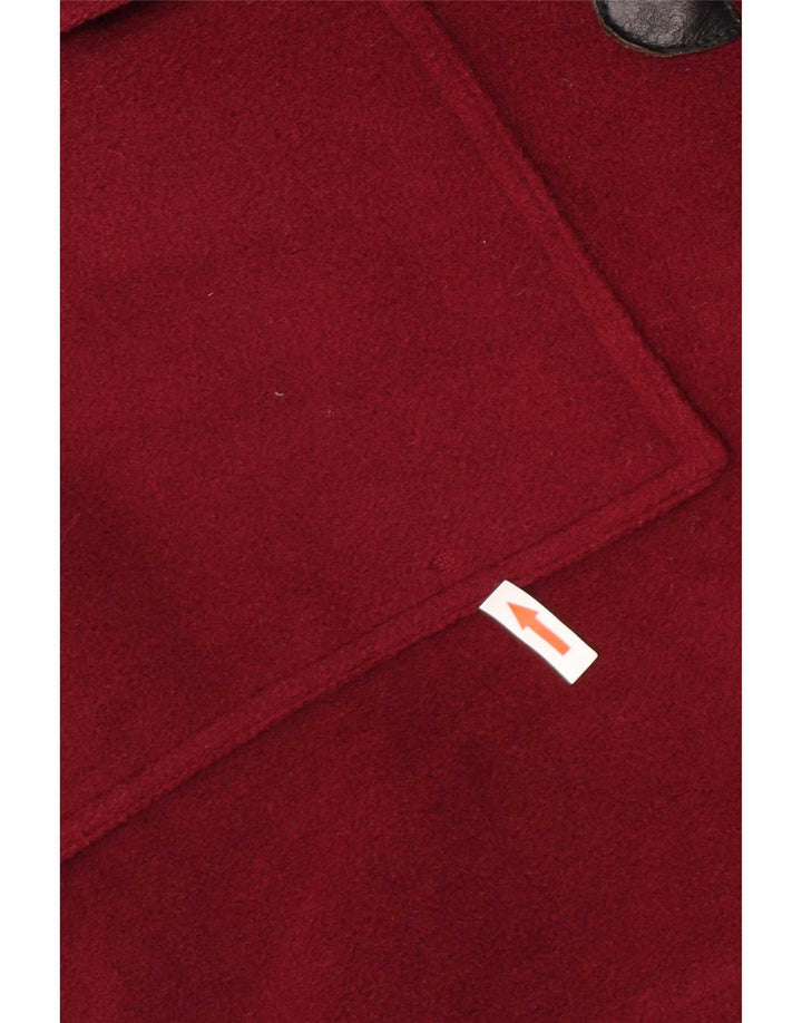 Marina Yachting Herren-Dufflecoat mit Kapuze, lockere Passform, IT 48, mittelbraune Wolle