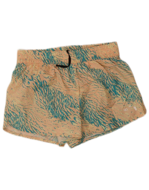 The North Face Damen Sportshorts UK 10 Small Pink Animal Print Polyester