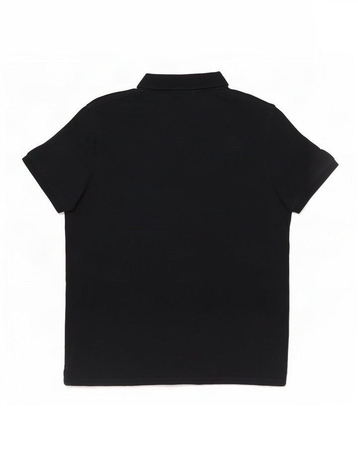 Gant Herren-Poloshirt mit Grafik, groß, aus schwarzer Baumwolle