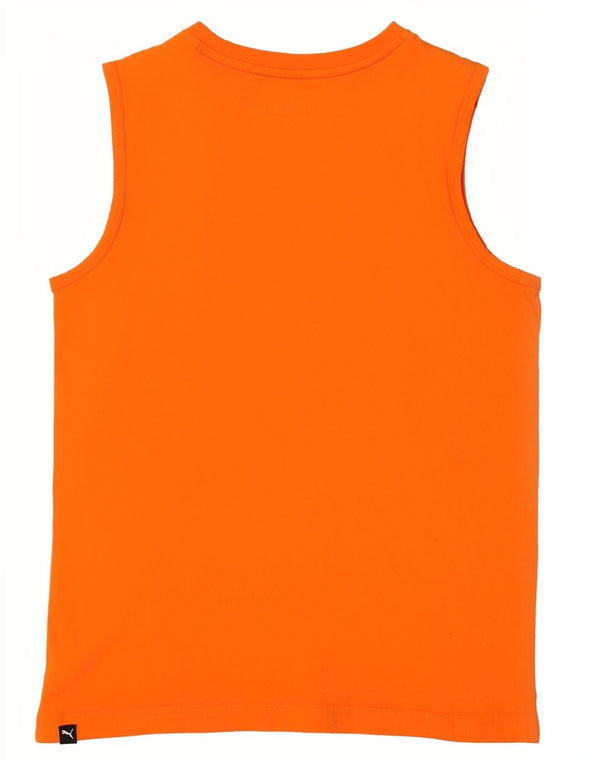 Puma Jungen Graphic Vest Top 13-14 Jahre XL Orange Baumwolle Sport