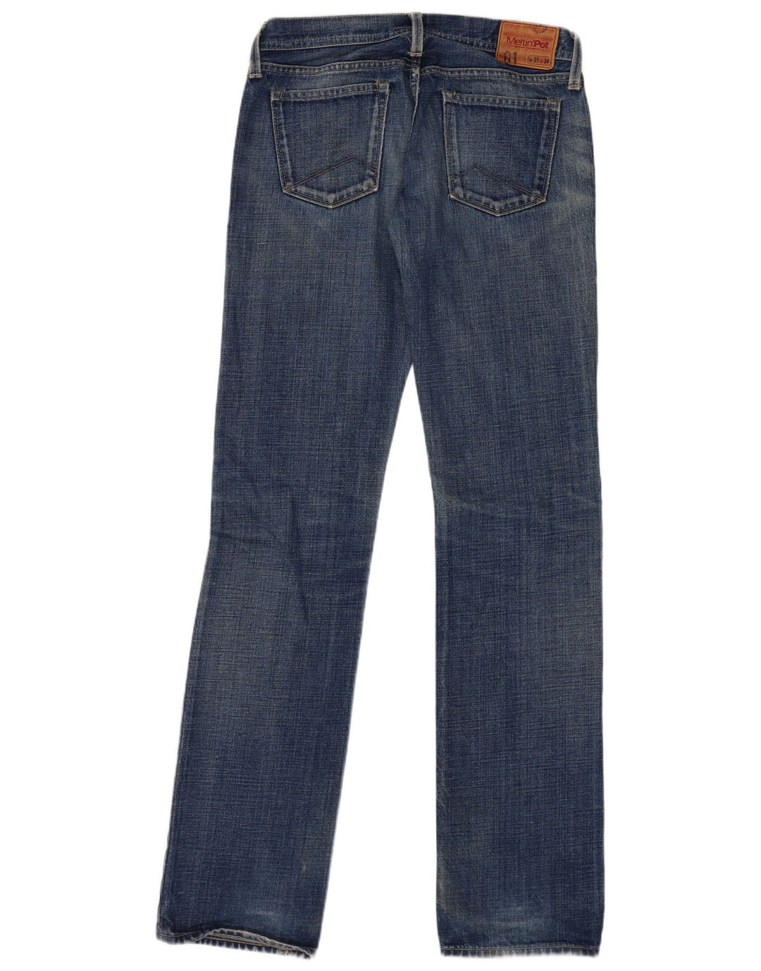 Meltin' Pot Damen Slim Jeans W27 L33 Blaue Baumwolle