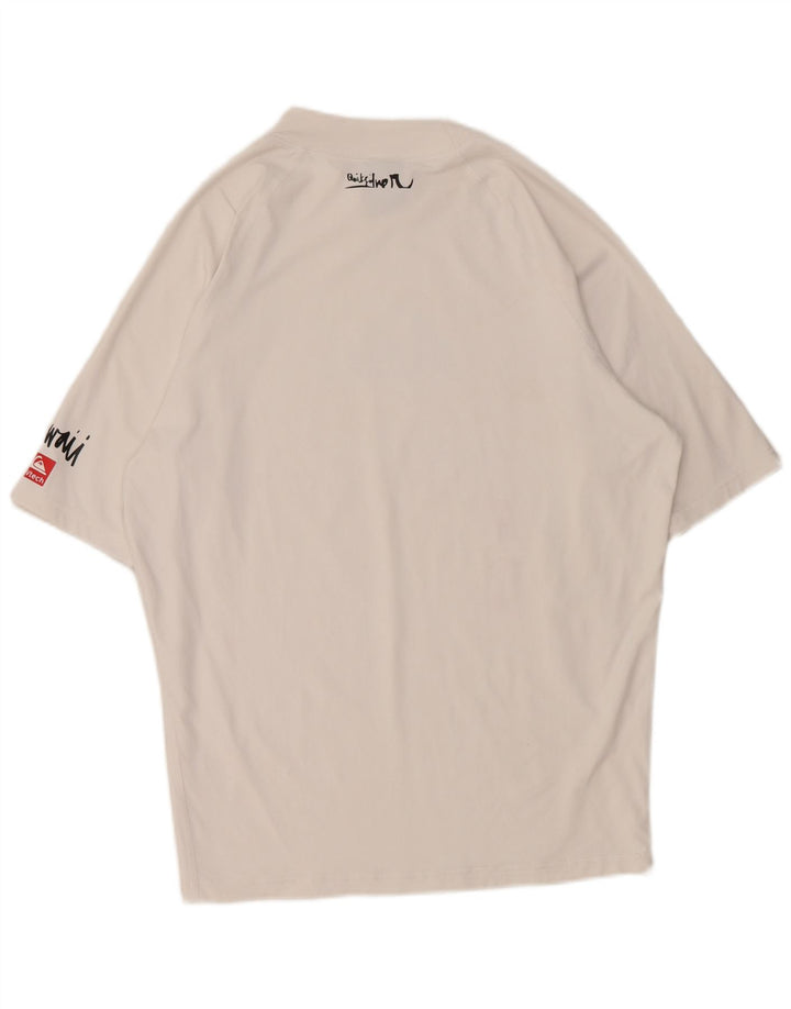 Quiksilver Herren-T-Shirt mit Grafik, 2XL, weißes Nylon