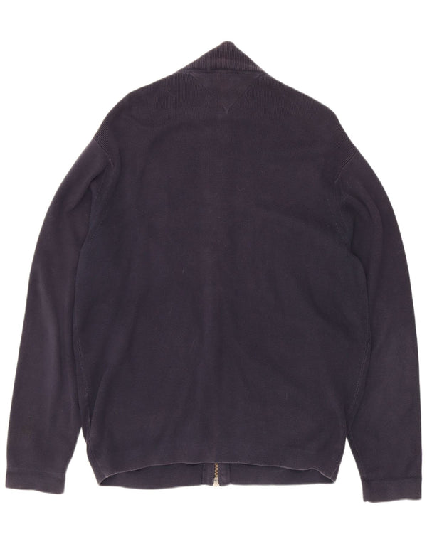 Tommy Hilfiger Herren-Strickjacke, groß, marineblau, Baumwolle