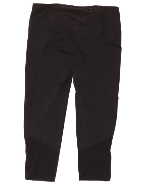 Nike Damen Capri-Leggings UK 14 Medium Schwarz