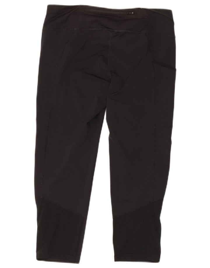 Nike Damen Capri-Leggings UK 14 Medium Schwarz
