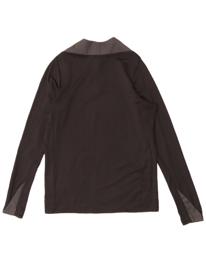 NIKE Herren Dri Fit Pullover-Trainingsanzugoberteil mit Reißverschluss, Mittelschwarz, Farbblock