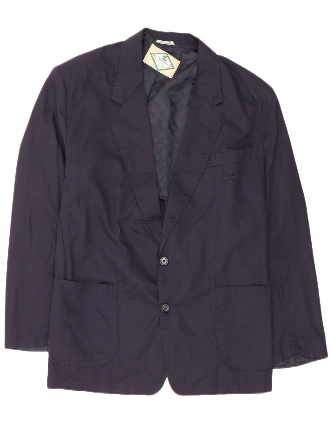 Wampum Herren-Blazer mit 2 Knöpfen, XL, marineblau, Baumwolle