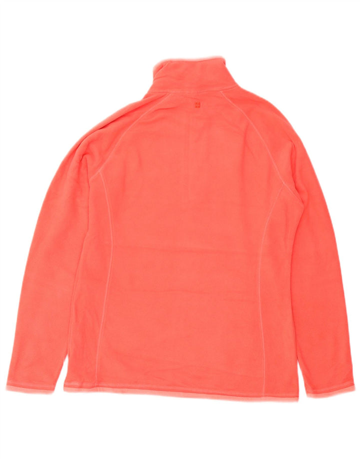 Mountain Warehouse Damen-Fleecepullover mit Reißverschluss am Hals, UK 12, Mittelorange