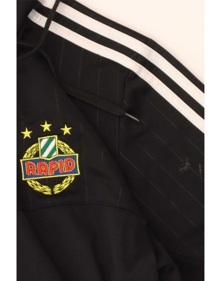 Adidas Herren Graphic Hoodie Pullover Mittelschwarzes Colourblock-Polyester