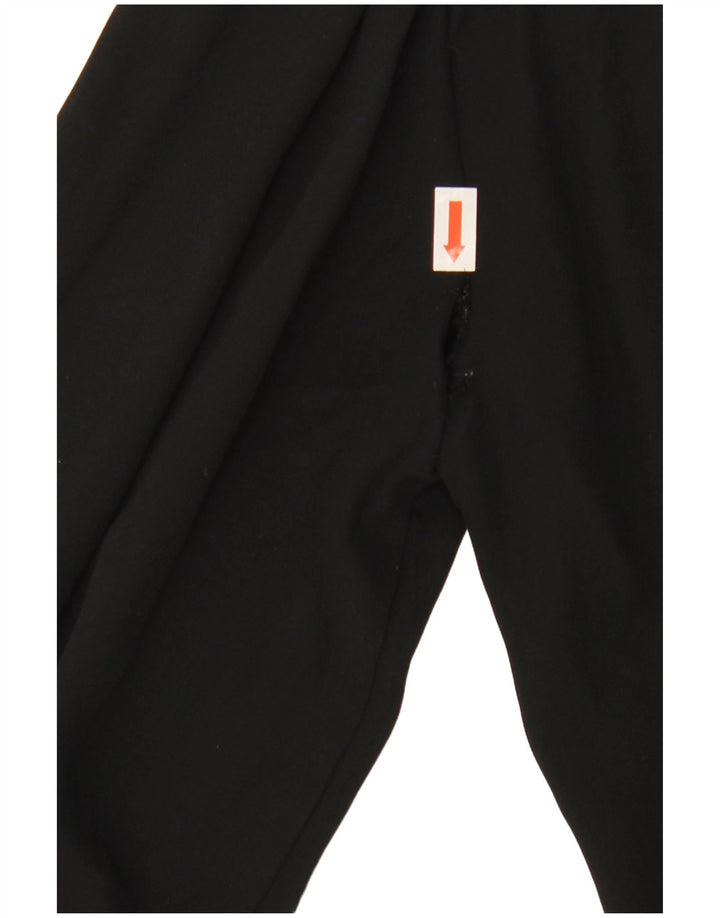 Zara Damen-Langarm-Blusenoberteil mit Bindeband vorne, Gr. 10, Größe S, Schwarz, Polyester