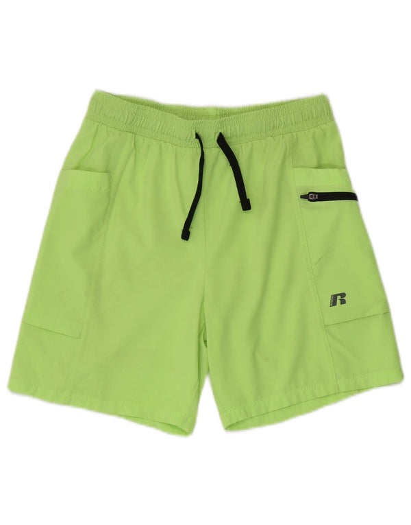 RUSSELL ATHLETIC Dri-Power Sportshorts für Jungen, 14–15 Jahre, XL, Grün