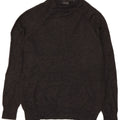 Zara Herren-Pullover mit Rundhalsausschnitt, mittelgrau