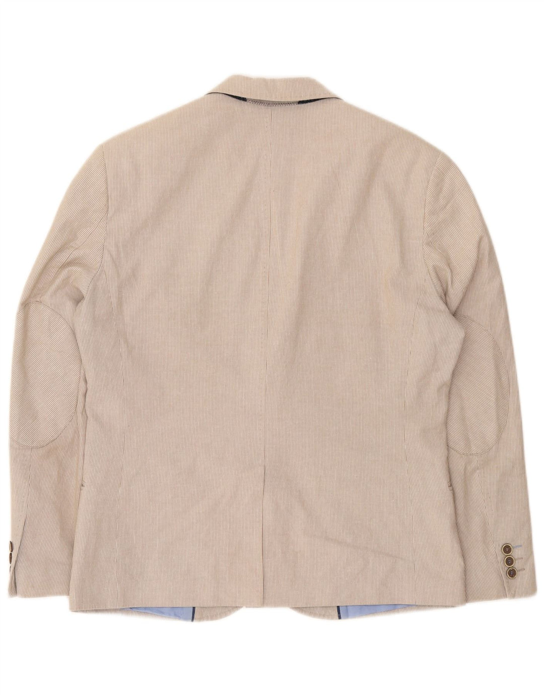 Marks & Spencer Herren-Blazer mit 2 Knöpfen, EU 50, groß, beige, Nadelstreifen