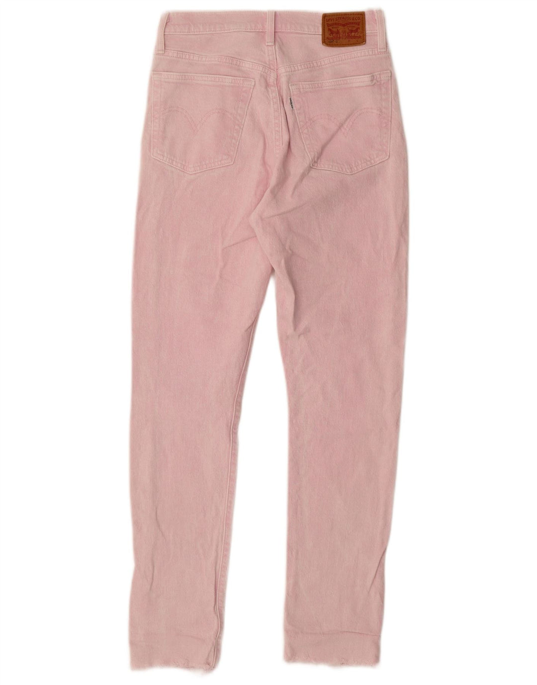 Levi's Damen 501 Straight Jeans W25 L30 Rosa Baumwolle