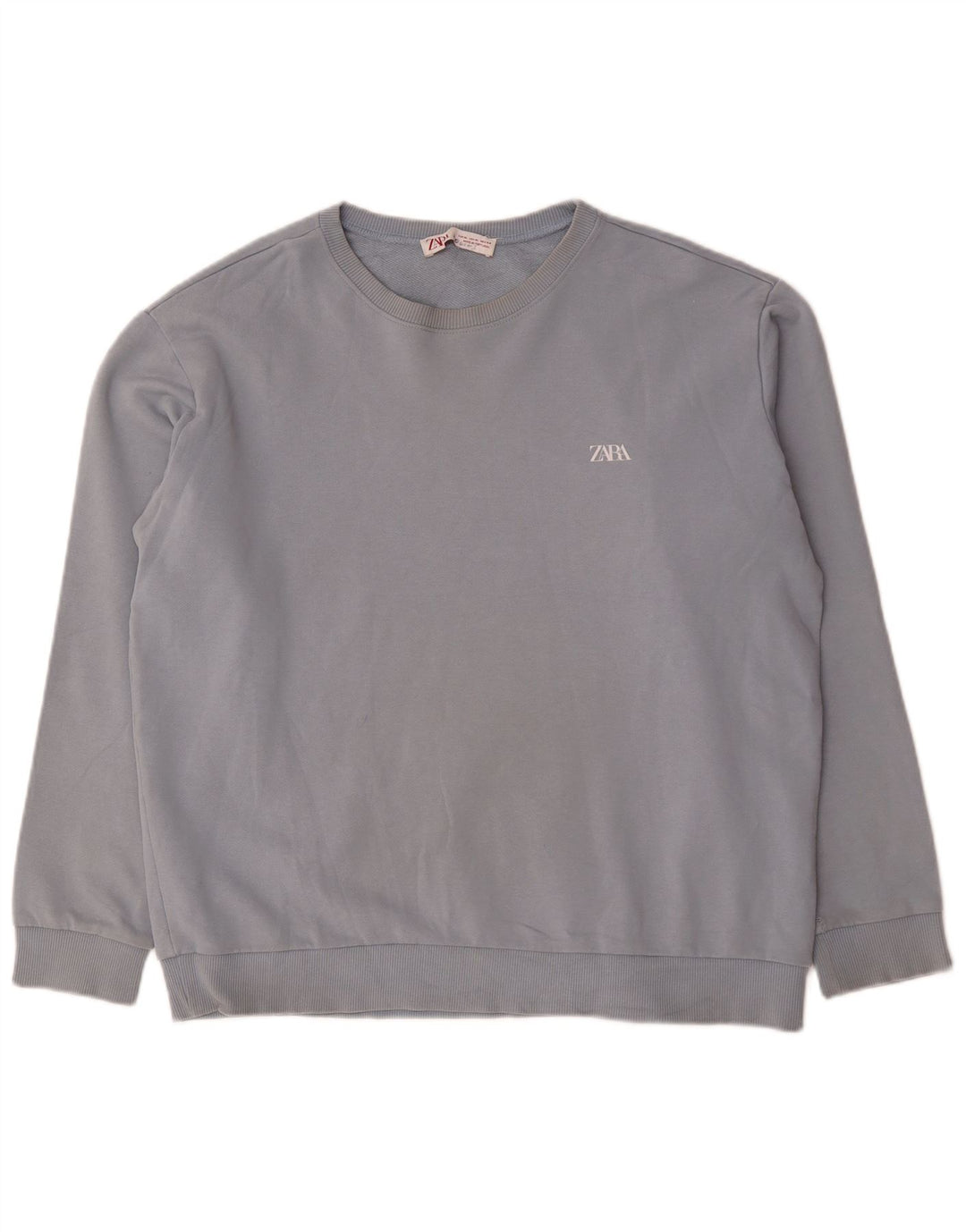 Zara Herren Sweatshirt Pullover XL Blau Baumwolle
