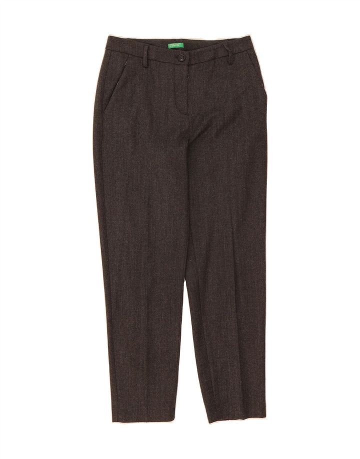 BENETTON Womens Slim Chino Trousers W28 L27 Grey Vintage Benetton and Second-Hand Benetton from Messina Hembry 