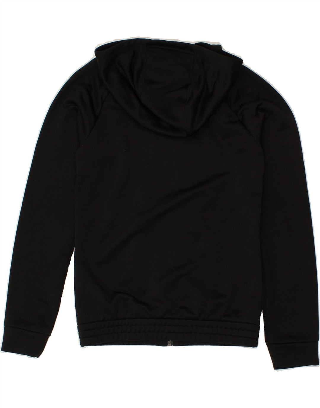 ADIDAS Boys Graphic Zip Hoodie Sweater 11-12 Years Black Polyester Vintage Adidas and Second-Hand Adidas from Messina Hembry 